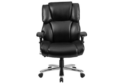 Flash Furniture - Hercules Contemporary Leather/Faux Leather 24/7 Big & Tall Swivel Office Chair -