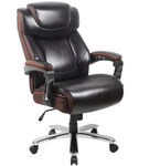 Flash Furniture - Hercules Big & Tall 500 lb. Rated LeatherSoft Ergonomic Chair w/Adjustable Headre