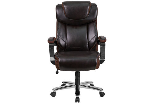 Flash Furniture - Hercules Big & Tall 500 lb. Rated LeatherSoft Ergonomic Chair w/Adjustable Headre