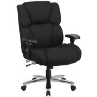 Flash Furniture - Hercules Contemporary Fabric 24/7 Big & Tall Swivel Office Chair - Black Fabric