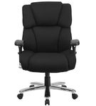 Flash Furniture - Hercules Contemporary Fabric 24/7 Big & Tall Swivel High Back Office Chair - Blac