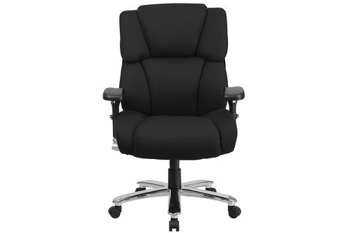 Flash Furniture - Hercules Contemporary Fabric 24/7 Big & Tall Swivel High Back Office Chair - Blac