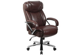 Flash Furniture - Hercules Big & Tall 500 lb. Rated LeatherSoft Swivel Office Chair w/Extra Wide Se