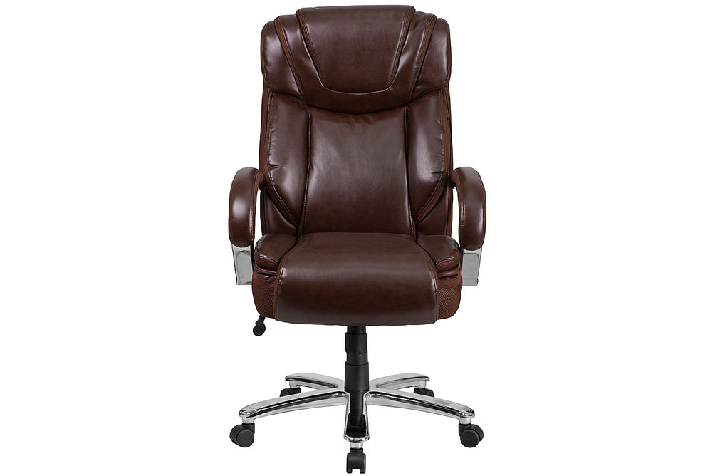 Flash Furniture - Hercules Big & Tall 500 lb. Rated LeatherSoft Swivel Office Chair w/Extra Wide Se