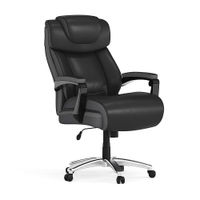 Flash Furniture - Hercules Big & Tall 500 lb. Rated LeatherSoft Ergonomic Chair w/Adjustable Headre