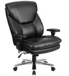 Flash Furniture - Hercules Contemporary Leather/Faux Leather 24/7 Big & Tall Swivel Office Chair -