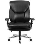 Flash Furniture - Hercules Contemporary Leather/Faux Leather 24/7 Big & Tall Swivel Office Chair -