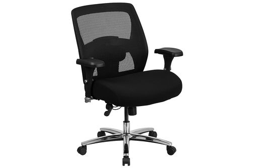 Flash Furniture - Hercules Contemporary Mesh Big & Tall Swivel Office Chair - Black