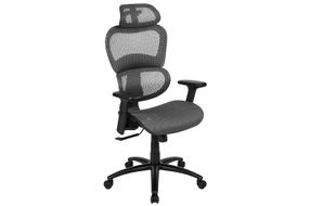 Flash Furniture - Lo Contemporary Mesh Executive Swivel Office Chair - Gray