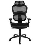 Flash Furniture - Lo Contemporary Mesh Executive Swivel Office Chair - Black