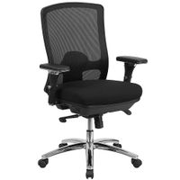 Alamont Home - Hercules Contemporary Mesh 24/7 Big & Tall Swivel Multifunction Office Chair - Black