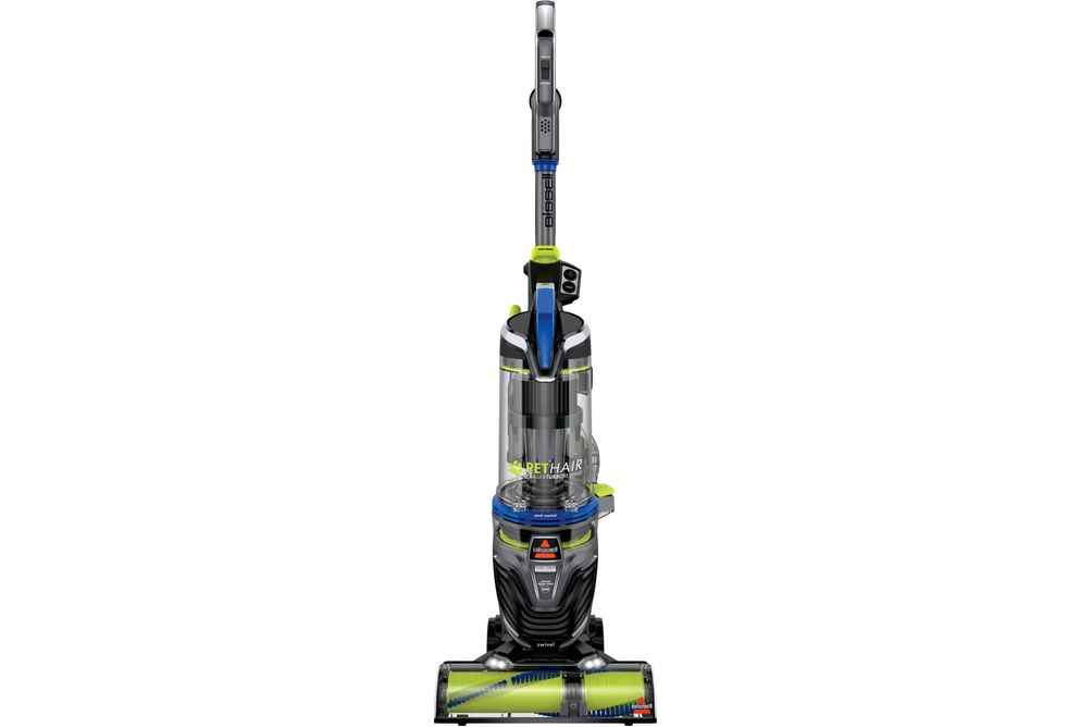 BISSELL - Pet Hair Eraser Turbo Rewind Upright Vacuum - Cobalt Blue and Electric Green