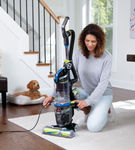 BISSELL - Pet Hair Eraser Turbo Rewind Upright Vacuum - Cobalt Blue and Electric Green