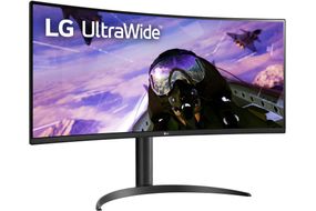 LG - 34 LED Curved UltraWide QHD 160Hz FreeSync Premium Monitor with HDR (HDMI, DisplayPort) - Bla