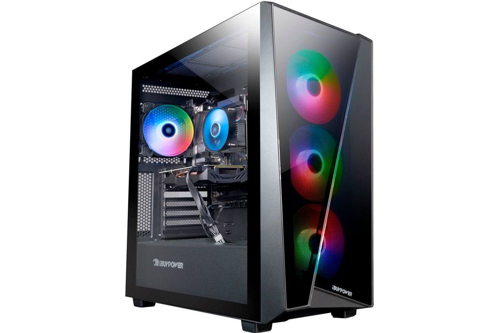 iBUYPOWER - SlateMR Gaming Desktop - Intel i5-12400F - 8GB DDR4 Memory - NVIDIA GeForce RTX 3050 8G