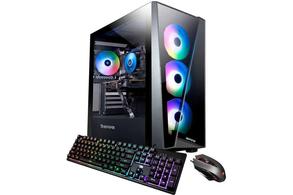 iBUYPOWER - SlateMR Gaming Desktop - Intel i5-12400F - 8GB DDR4 Memory - NVIDIA GeForce RTX 3050 8G