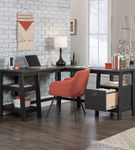 Sauder - Trestle L-Desk - Raven Oak