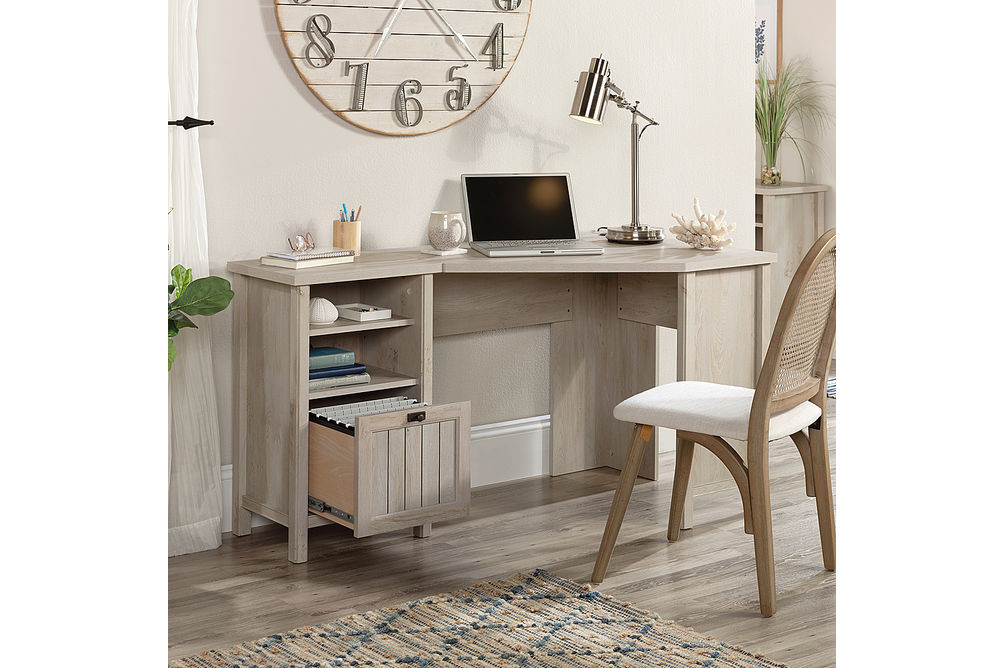 Sauder - Costa Corner Desk - Chalked Chestnut