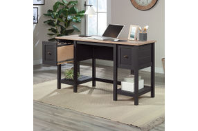 Sauder - Cottage Road Desk w Drawers - Raven Oak