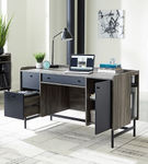 Sauder - Harvey Park Home Office Desk - Jet Acacia