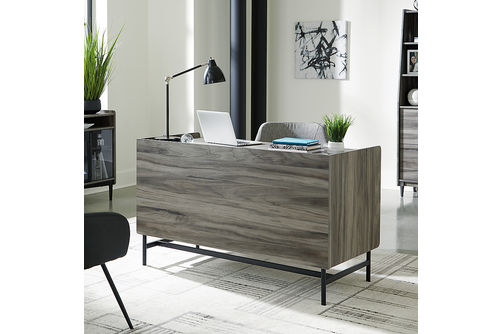 Sauder - Harvey Park Home Office Desk - Jet Acacia