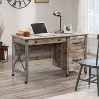 Sauder - Carson Forge Desk w/ Drawers - Rustic Cedar