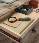 Sauder - Carson Forge Desk w/ Drawers - Rustic Cedar