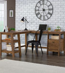 Sauder - Trestle L-Desk - Vintage Oak