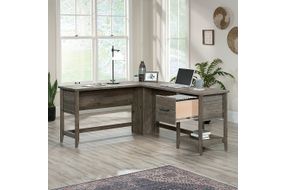 Sauder - Summit Station L-Desk - Pebble Pine