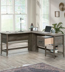 Sauder - Summit Station L-Desk - Pebble Pine