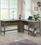 Sauder - Summit Station L-Desk - Pebble Pine