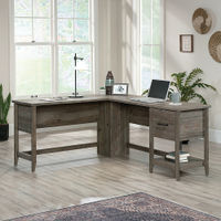 Sauder - Summit Station L-Desk - Pebble Pine