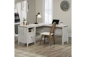 Sauder - Dakota Pass L-Desk - White Plank