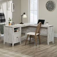 Sauder - Dakota Pass L-Desk - White Plank