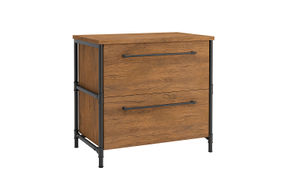 Sauder - Iron City Lateral File Cabinet - Brown