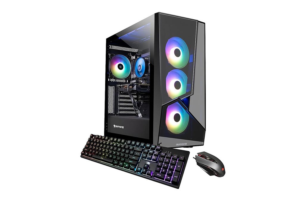 iBUYPOWER - SlateMR Gaming Desktop - i7-11700F - 16GB Memory - AMD Radeon RX 6600 XT - 480GB SSD -