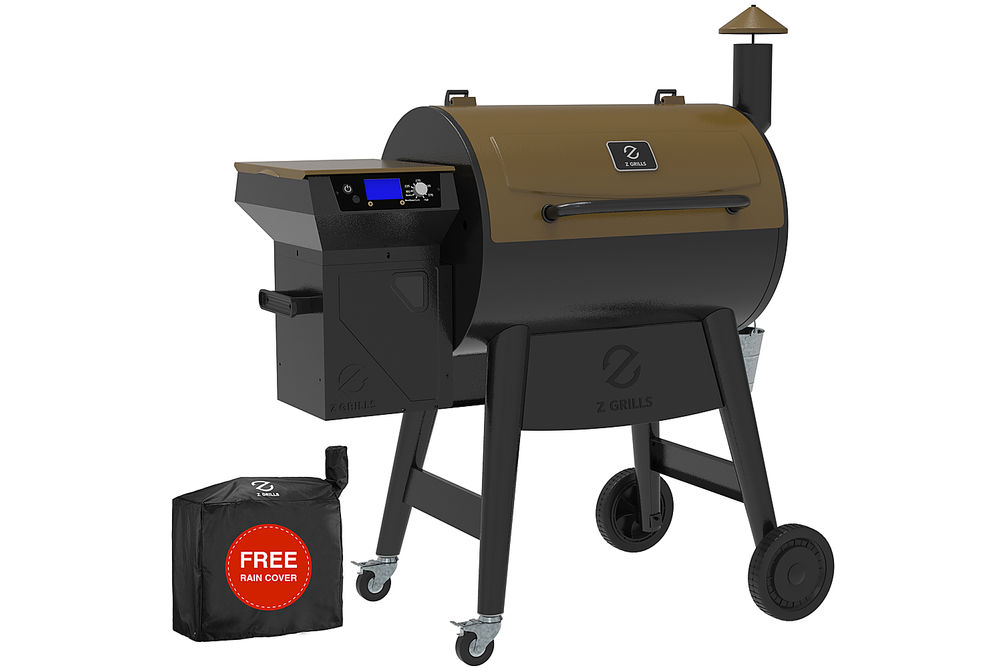 Z GRILLS - 7002B3E Wood Pellet Grill and Smoker - Stainless Steel