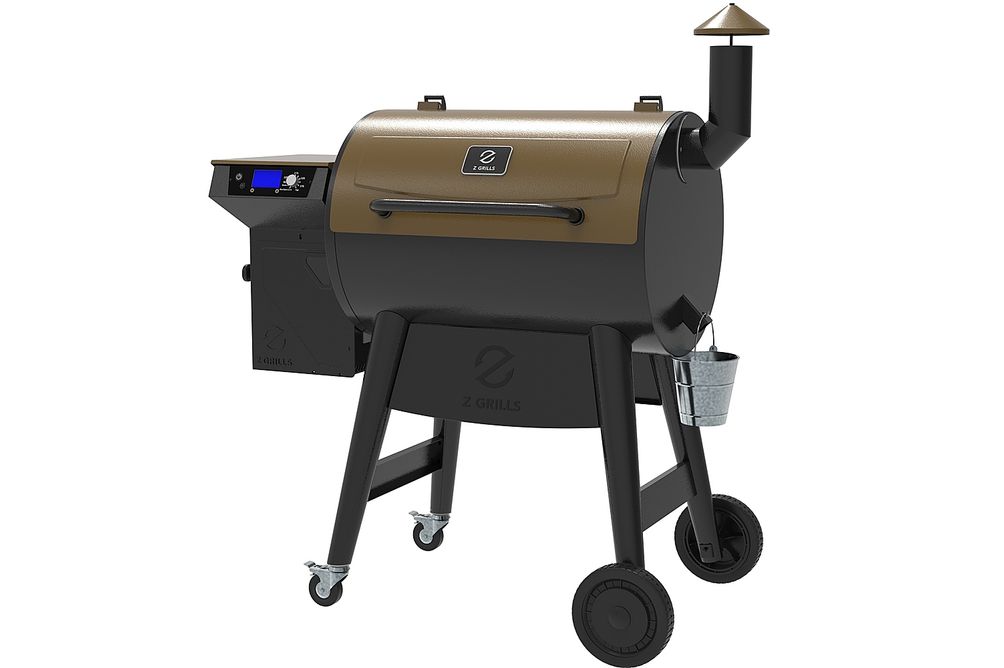 Z GRILLS - 7002B3E Wood Pellet Grill and Smoker - Stainless Steel