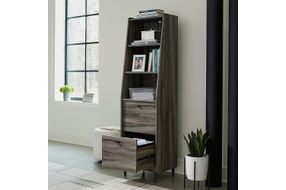 Sauder - Harvey Park Narrow Storage Bookcase - Gray