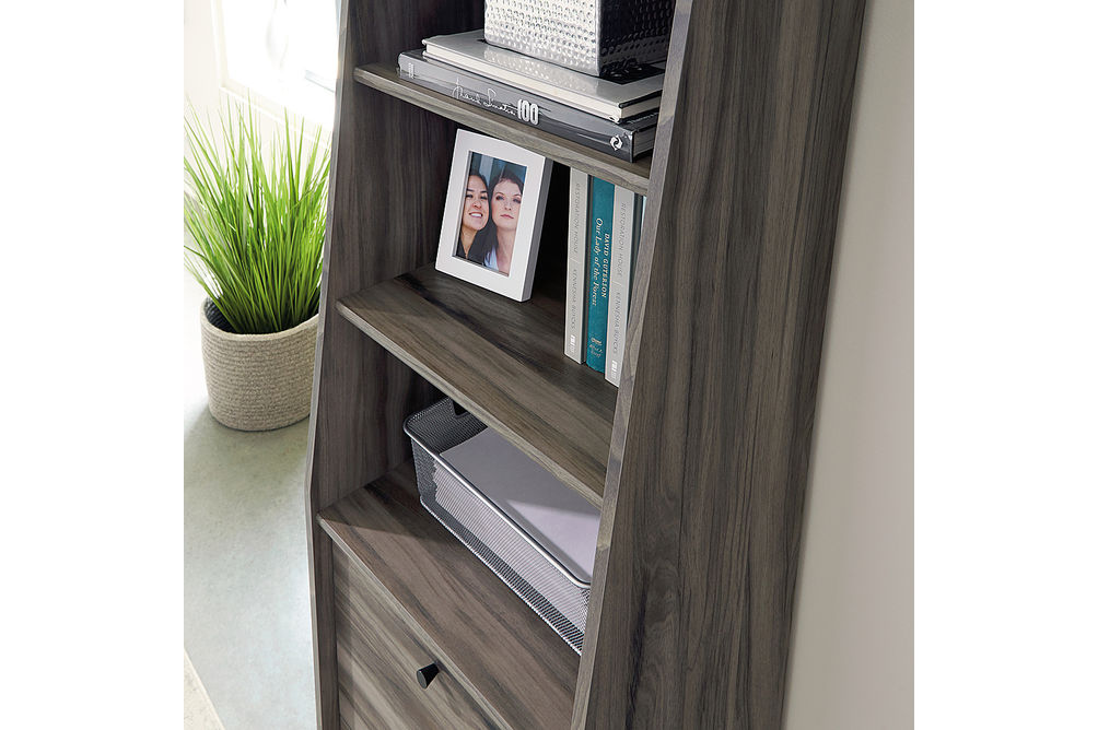 Sauder - Harvey Park Narrow Storage Bookcase - Gray