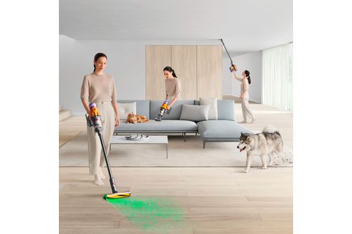 Dyson - V12 Detect Slim Cordless Vacuum with 8 accessories - Yellow/Iron