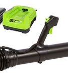 Greenworks - 80-Volt Cordless Backpack Leaf Blower - 180 MPH/610 CFM (2.5Ah Battery and Charger Inc