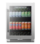 LanboPro - 112 Can 6 Bottle Beverage Refrigerator with Precision Temperature Controls and Removable