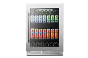 LanboPro - 112 Can 6 Bottle Beverage Refrigerator with Precision Temperature Controls and Removable