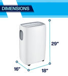 Arctic Wind - 500 Sq. Ft. Portable Air Conditioner with Heat - White