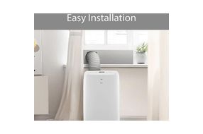 LG - 250 Sq. Ft. Portable Air Conditioner - White