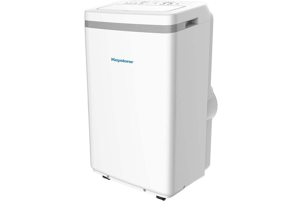 Keystone - 450 Sq. Ft. Portable Air Conditioner with Dehumidifier - White