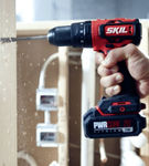 Skil - PWR CORE 20 Brushless 20V 4-Tool Kit: Drill Driver, Reciprocating Saw, Circular Saw and LED