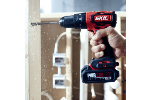 Skil - PWR CORE 20 Brushless 20V 4-Tool Kit: Drill Driver, Reciprocating Saw, Circular Saw and LED