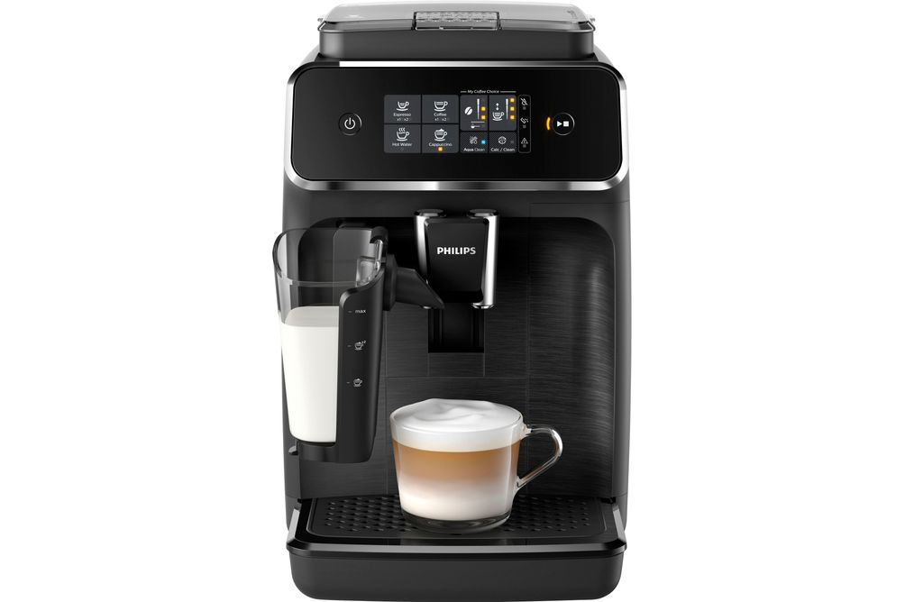 Philips 2200 Series Fully Automatic Espresso Machine with LatteGo - Black